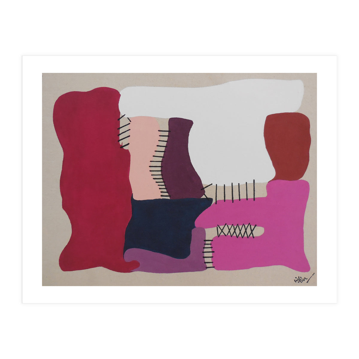 Only Strings Attached Abstract Art (Print Only)