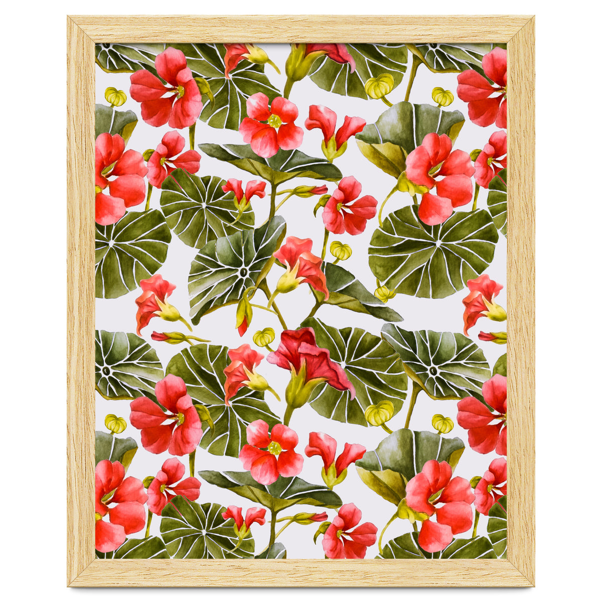 Nasturtiums watercolor 02