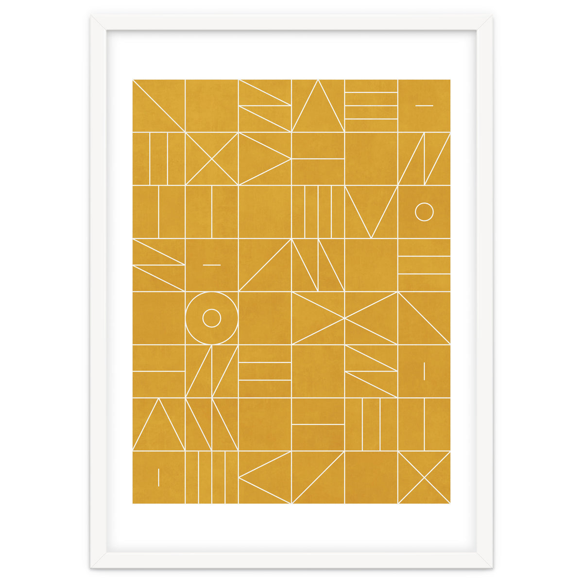My Favorite Geometric Patterns No.4 - Mustard Yellow