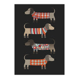 Sausage Dogs In Sweaters Dark (Print Only) thumbnail
