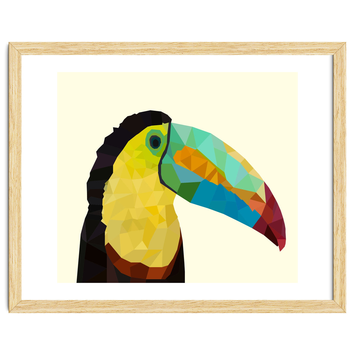 Toucan Bird Low Poly Art