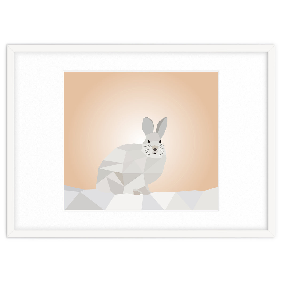 Rabbit Low Poly Art
