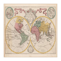 Old world mapa mundi (Print Only)