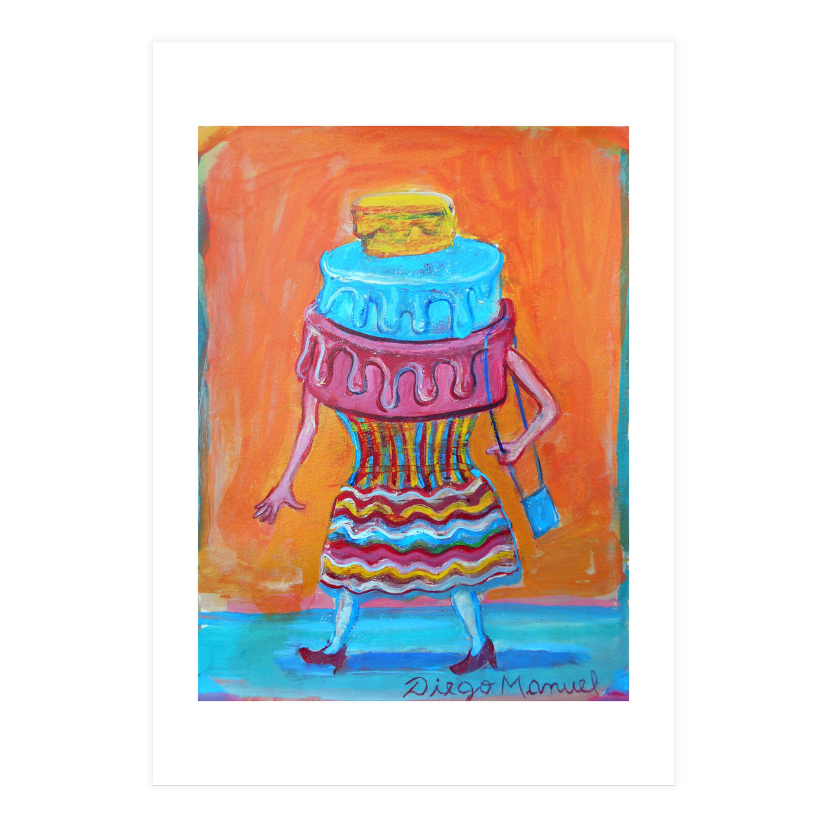 Mujer Pastel (Print Only)