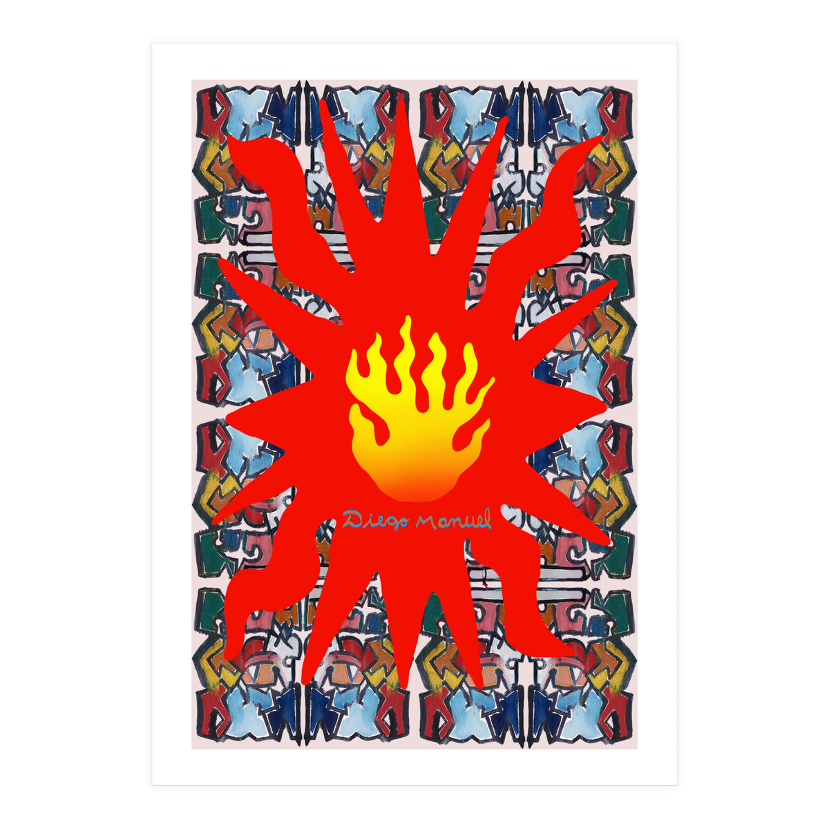 Fuego Y Graffiti 50 (Print Only)