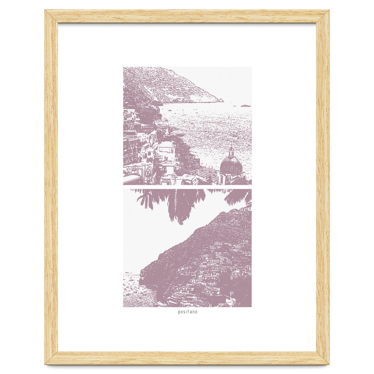 Printed Positano in Purple