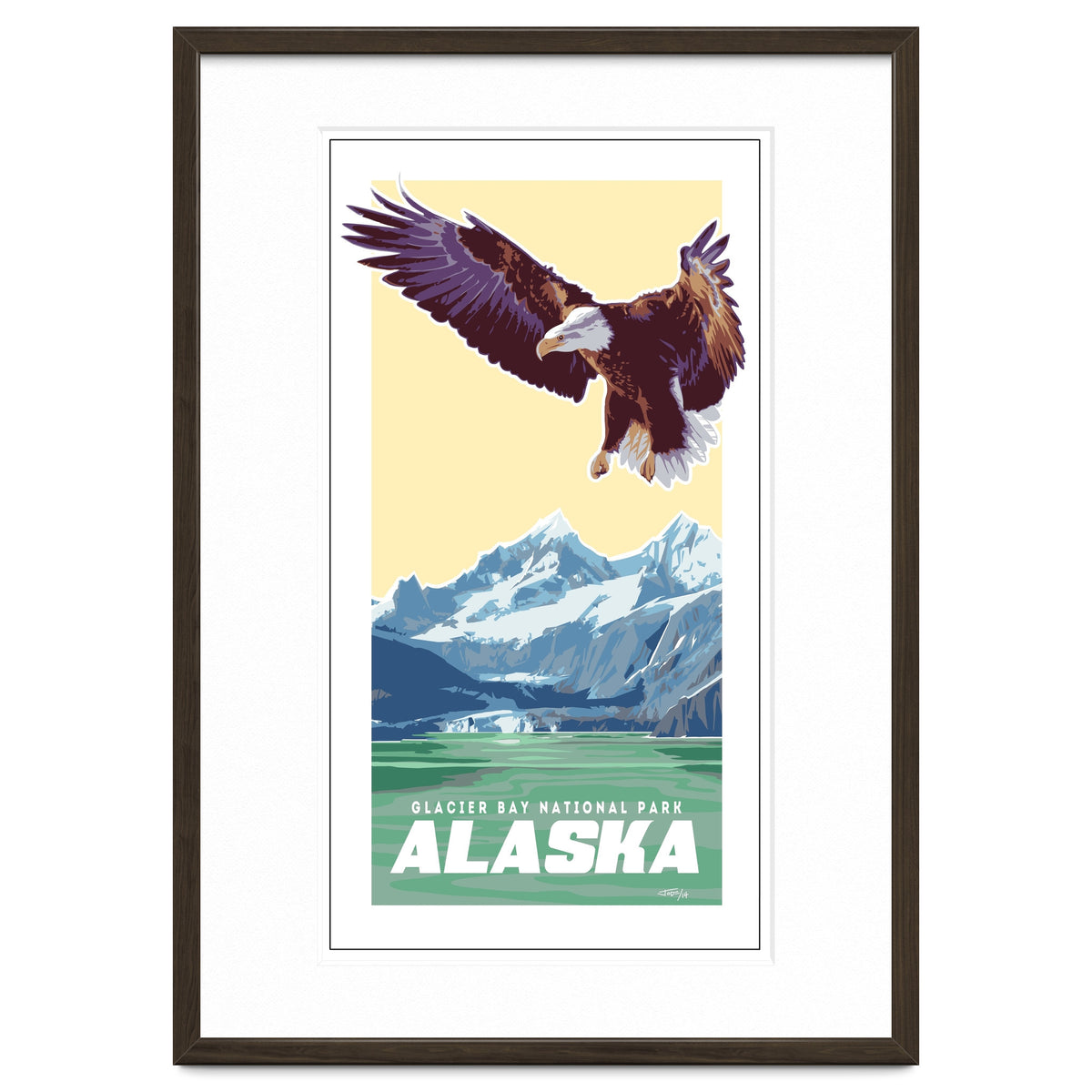 Alaskan Eagle Poster