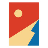 Edge Of Mountain Mid Century Geometric Art (Print Only) thumbnail