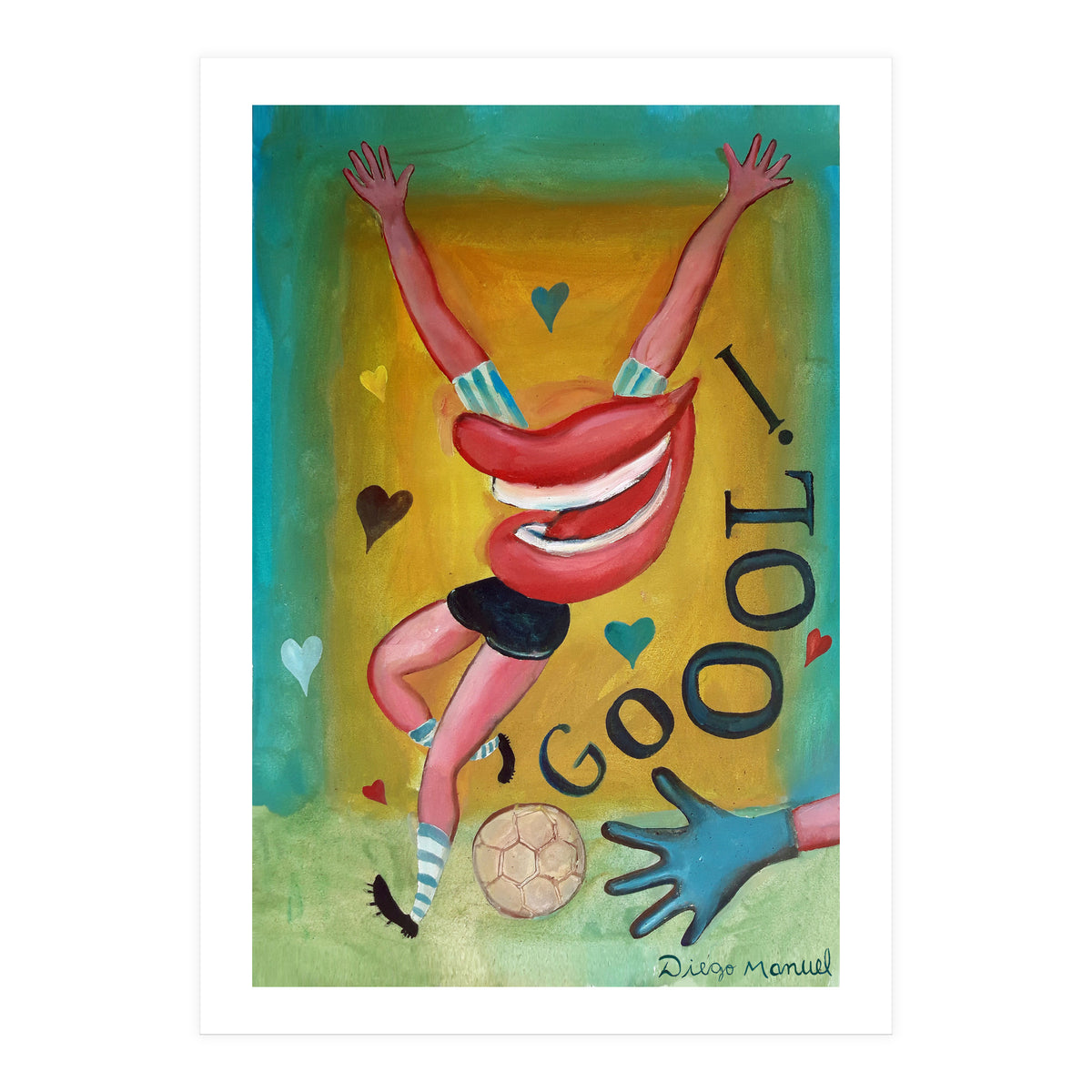 Goool Y Corazones 2 (Print Only)
