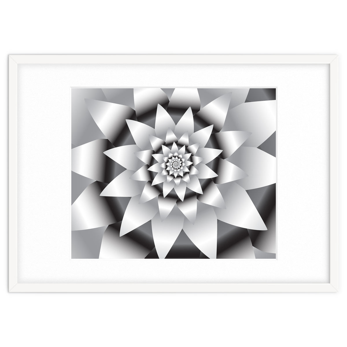 Abstract Modern Flower Design Art