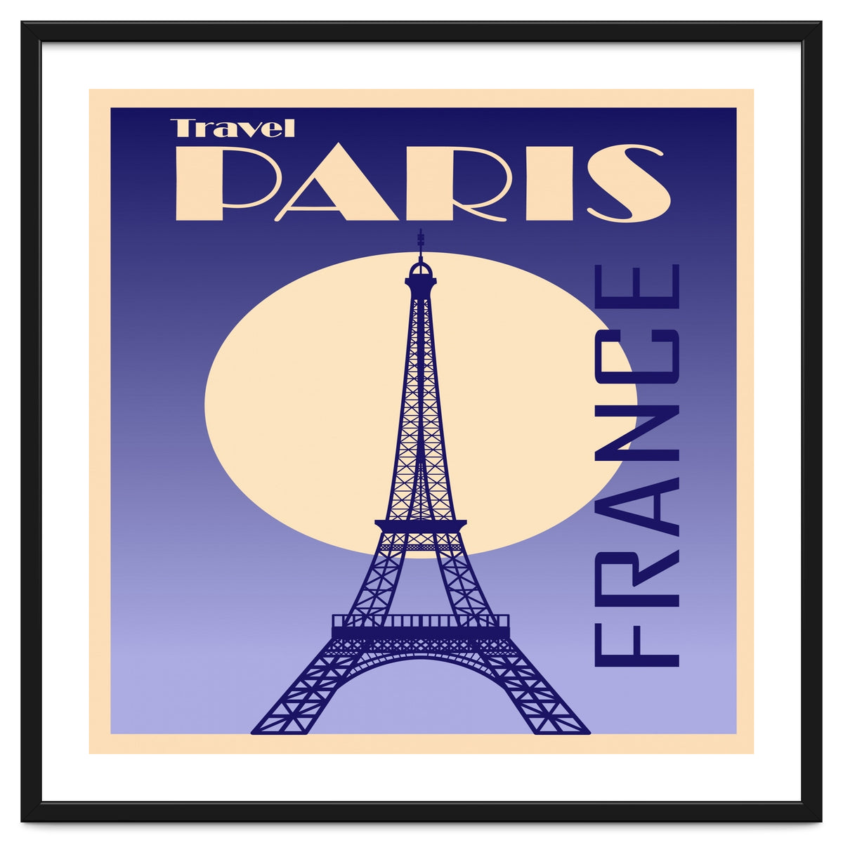 Paris France Travel Poster