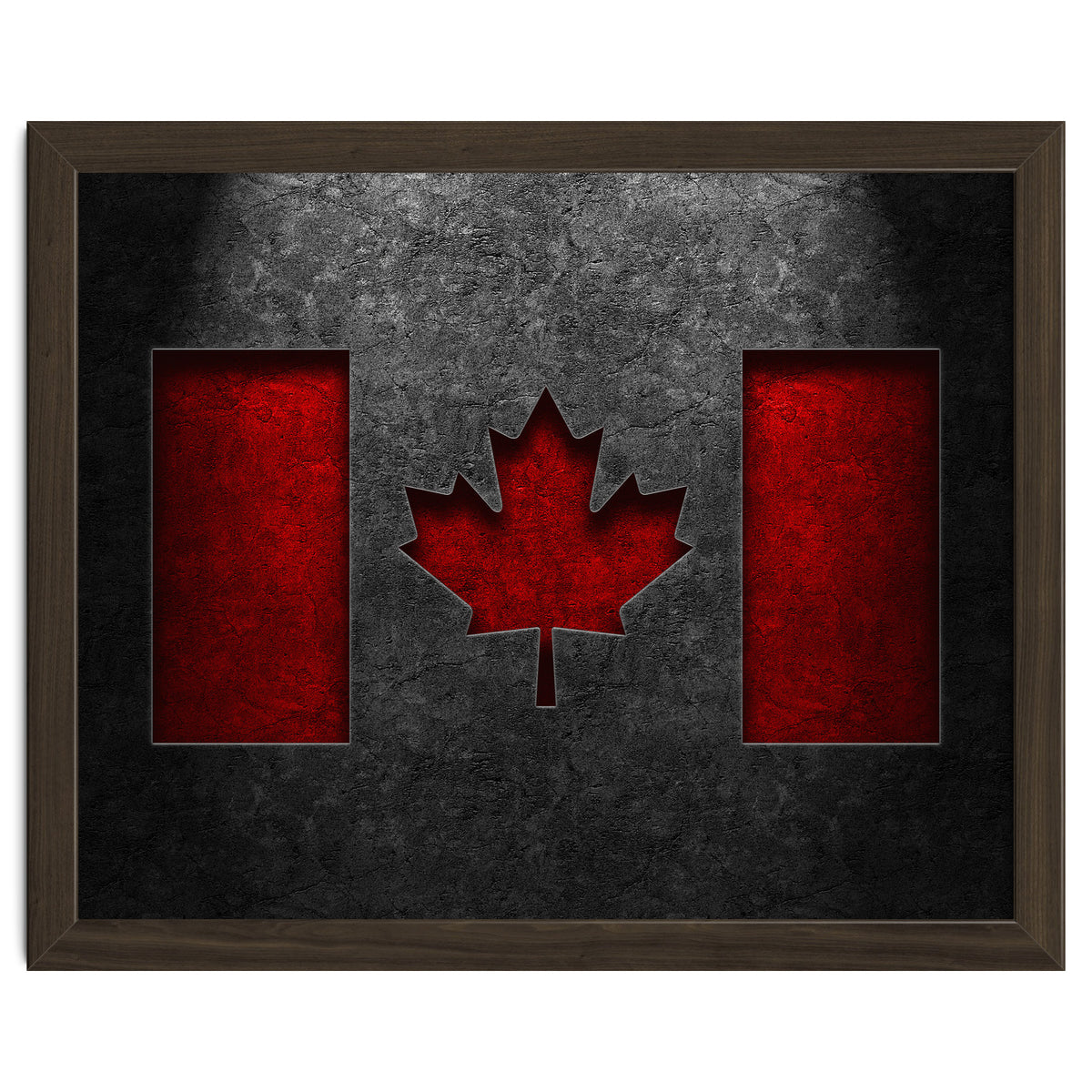 Canadian Flag Stone Texture