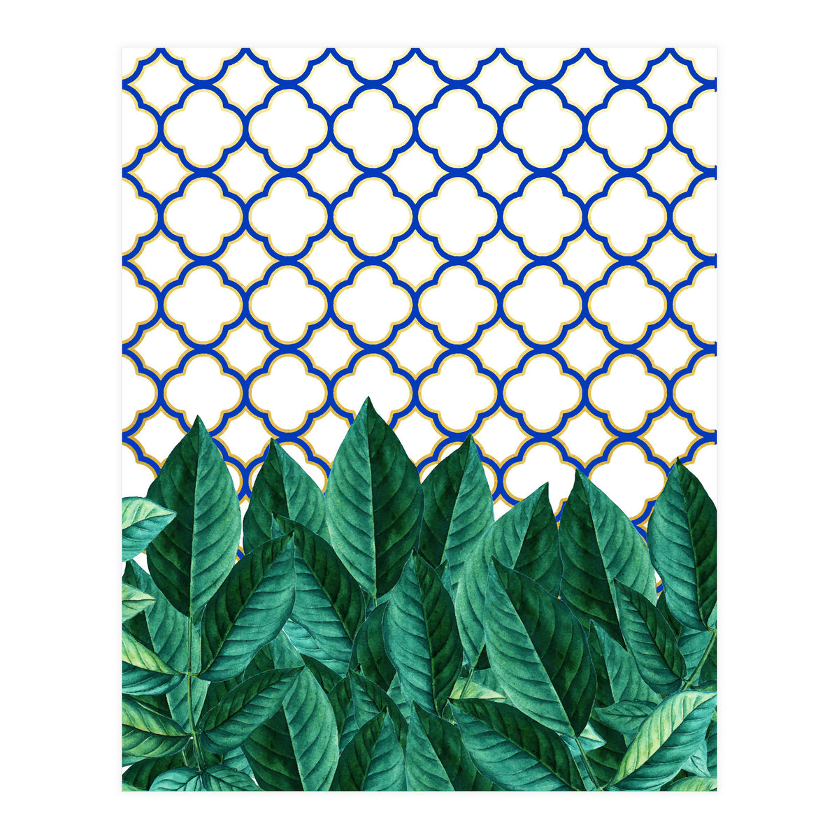 Leaves And Tiles (Print Only)