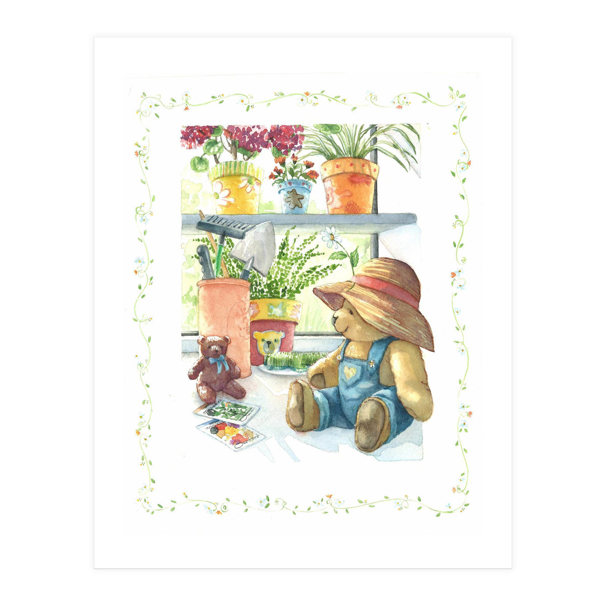 Garden Bear (Print Only)