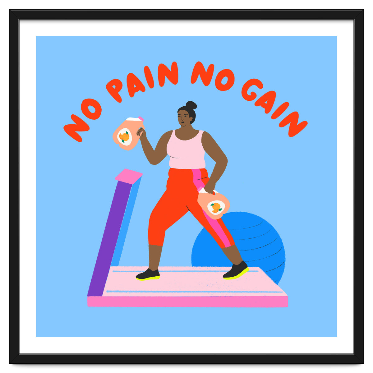 No Pain No Gain Square