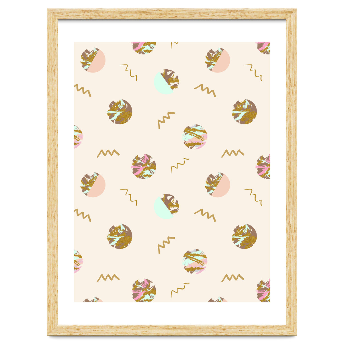 Abstract geometric vector painting