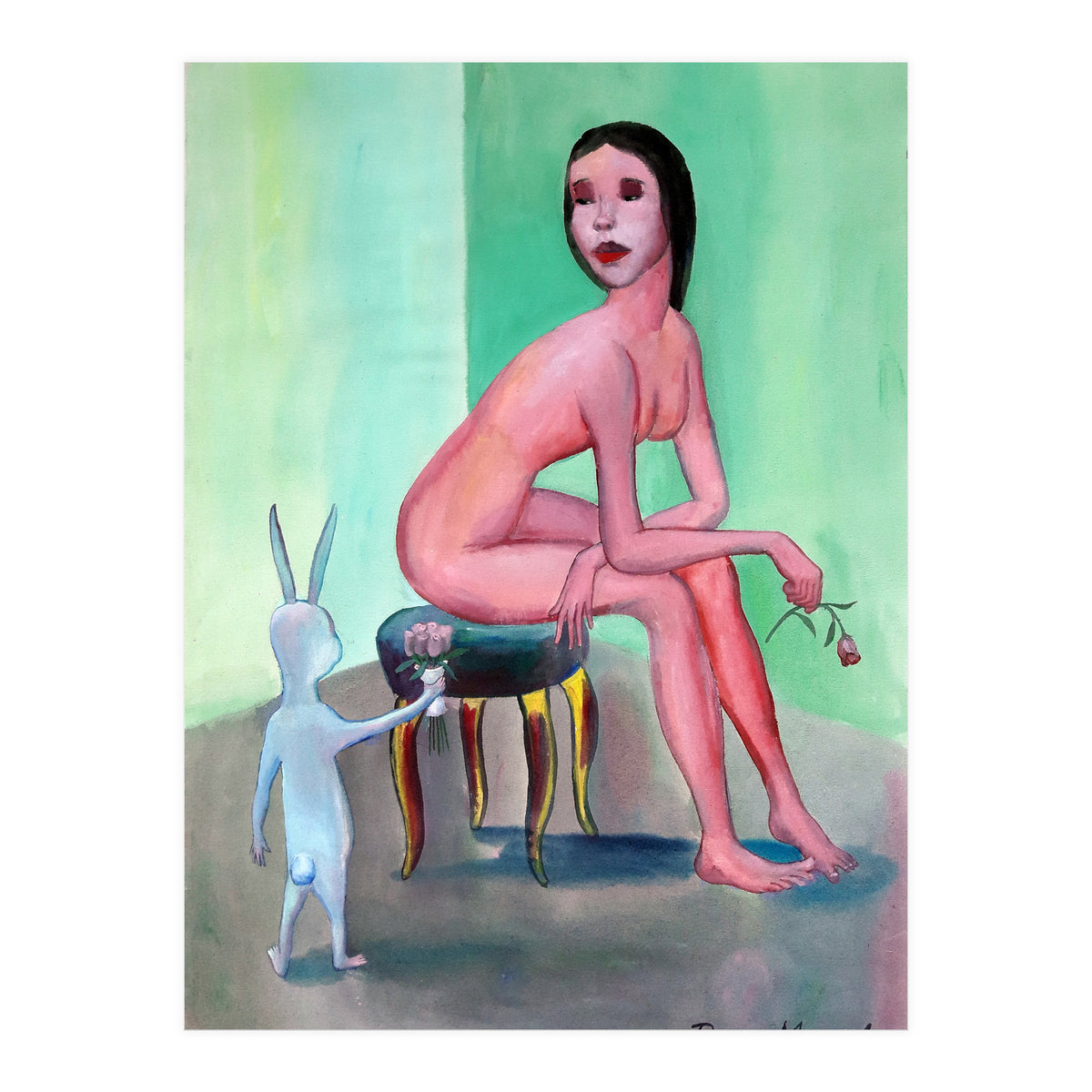 Conejo Enamorado 1 (Print Only)