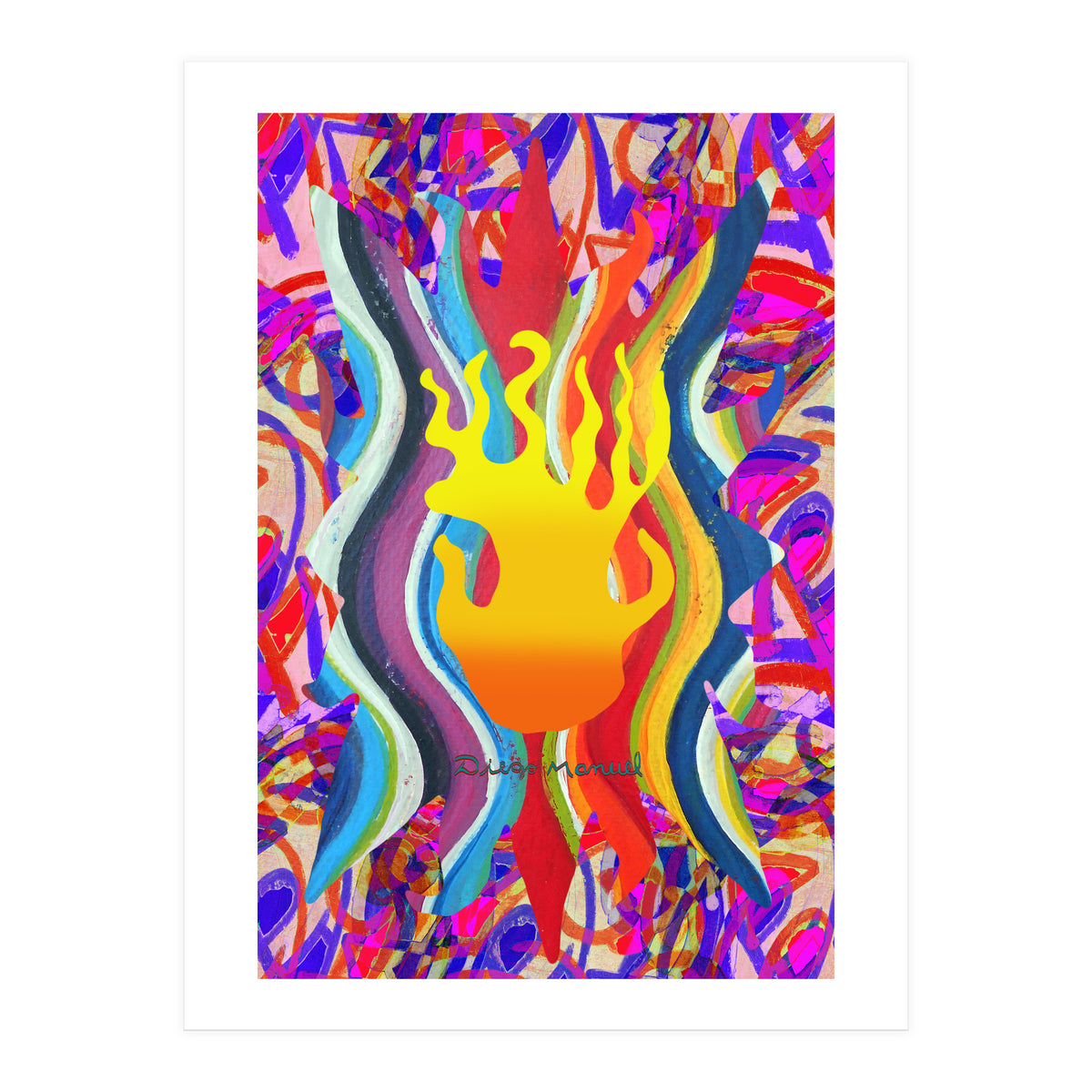 Fuego Y Graffiti 25 (Print Only)
