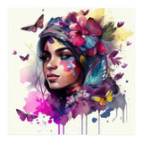 Watercolor Floral Arabian Woman #9 (Print Only) thumbnail