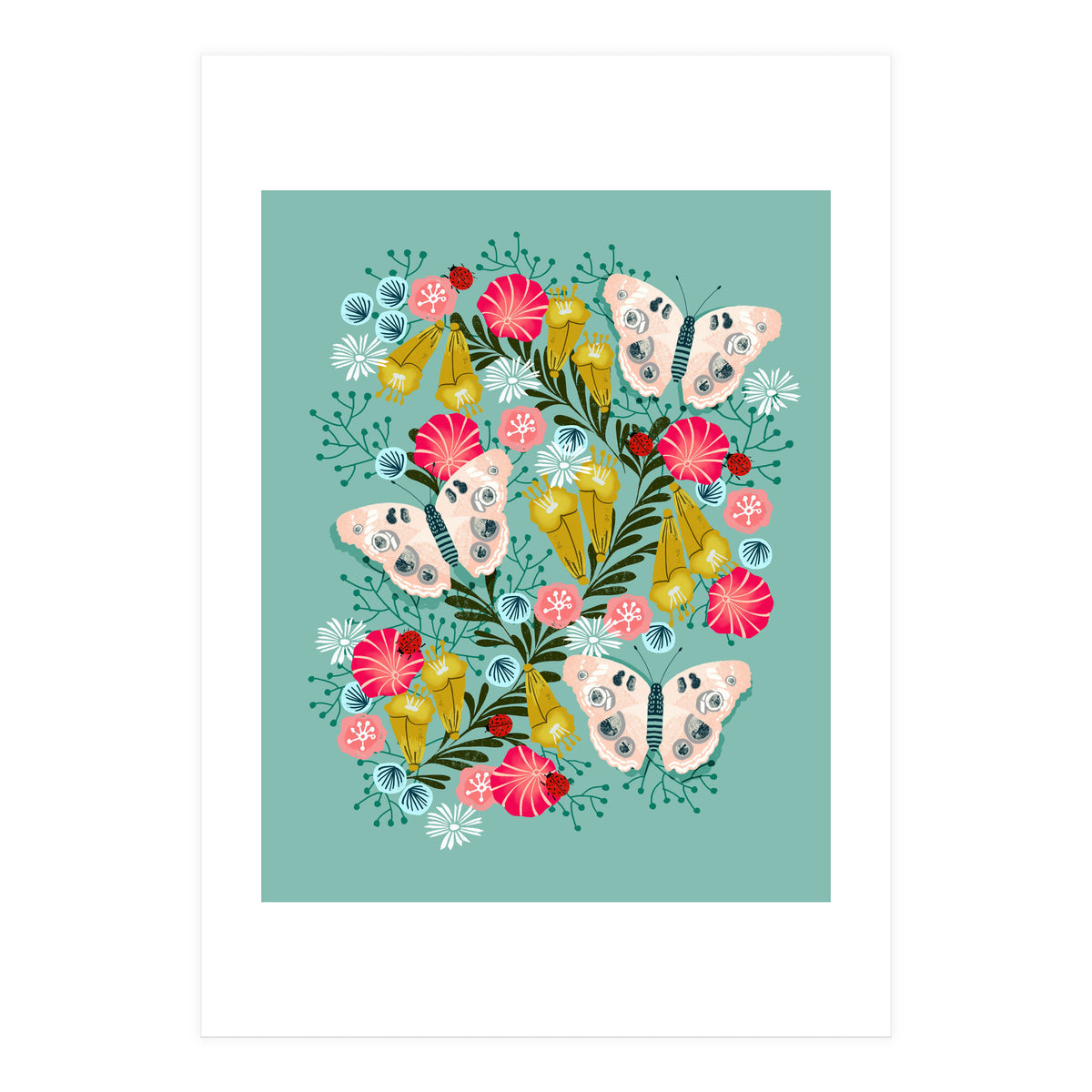 Buckeye Butterfly (Print Only)