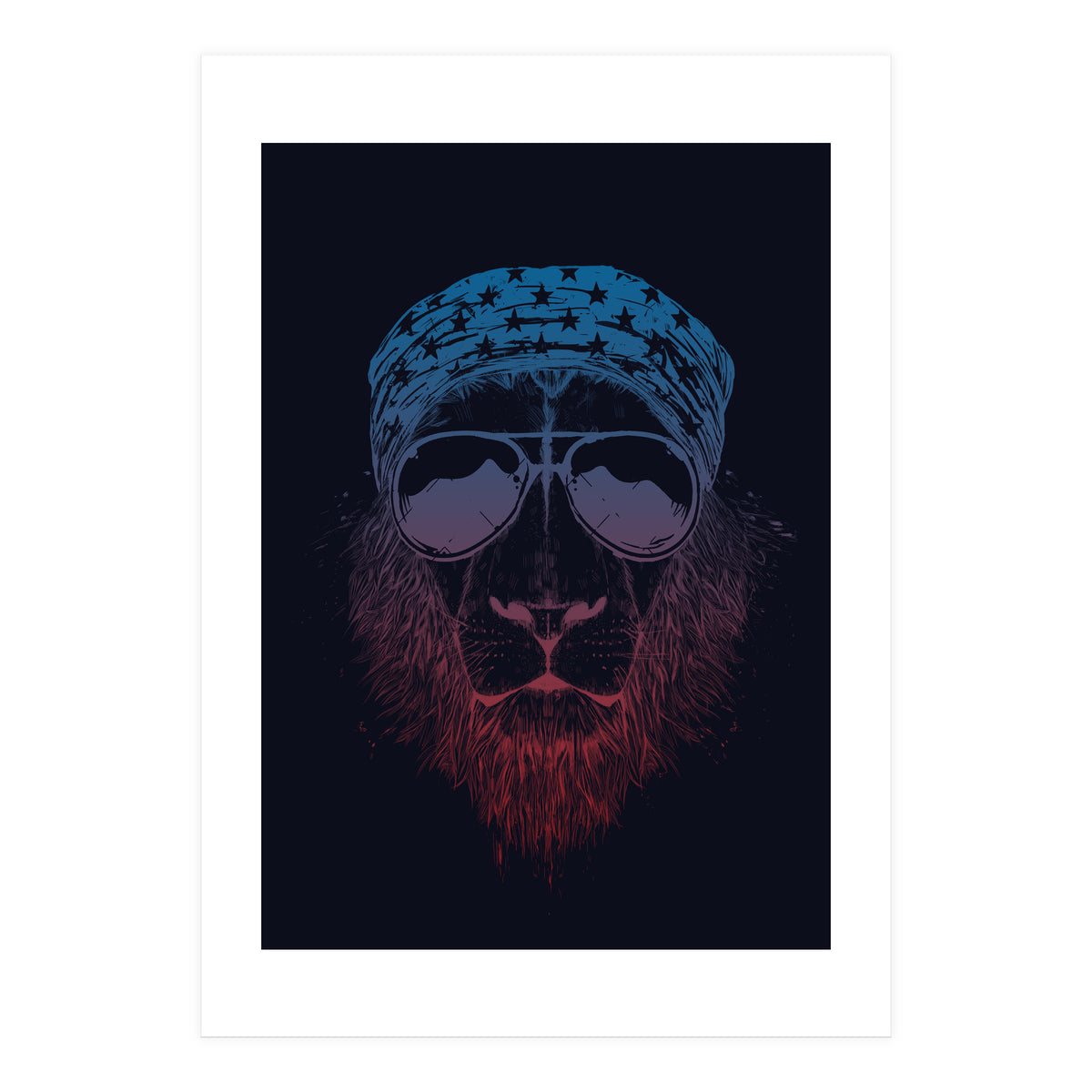 Wild Lion (dark) (Print Only)