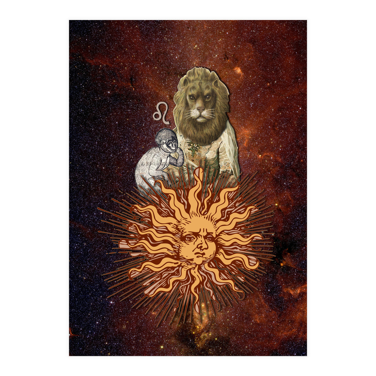 Leo Zodiac Sign (Print Only)