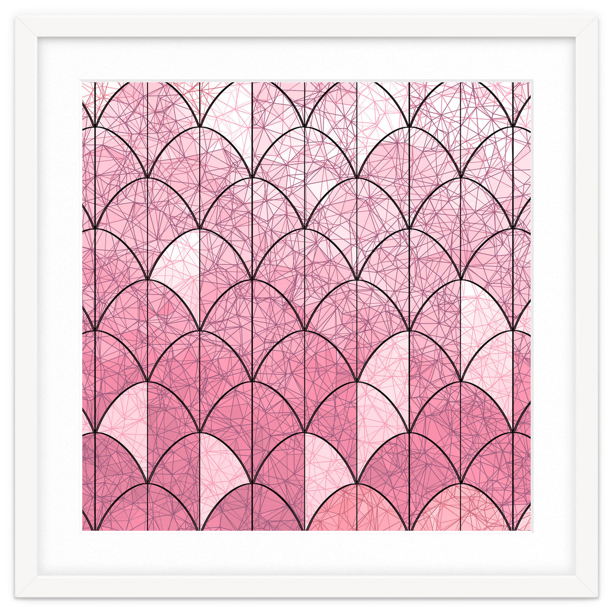 Mermaid scales pink and black