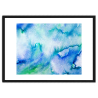 Watercolor turquoise tie-dye