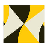 Geometric Shapes No. 4 - yellow, black & white (Print Only) thumbnail