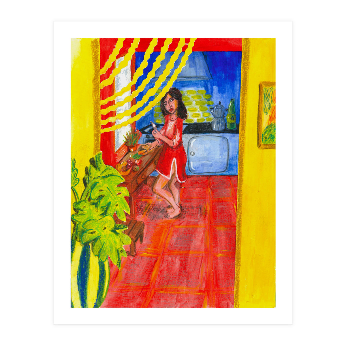 Penelope In The Kitchen (Print Only)