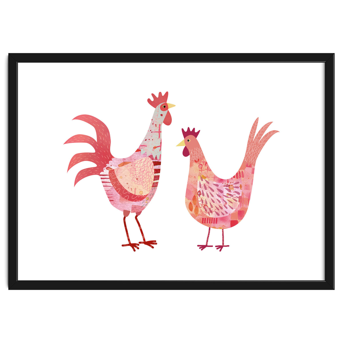 Hen And Cockerel