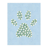 Floral Paw Print (Print Only) thumbnail