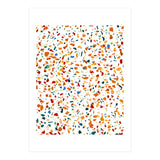 Tan Terrazzo | Eclectic Quirky Confetti Painting | Celebration Colorful Boho Happy Party Graphic  (Print Only) thumbnail