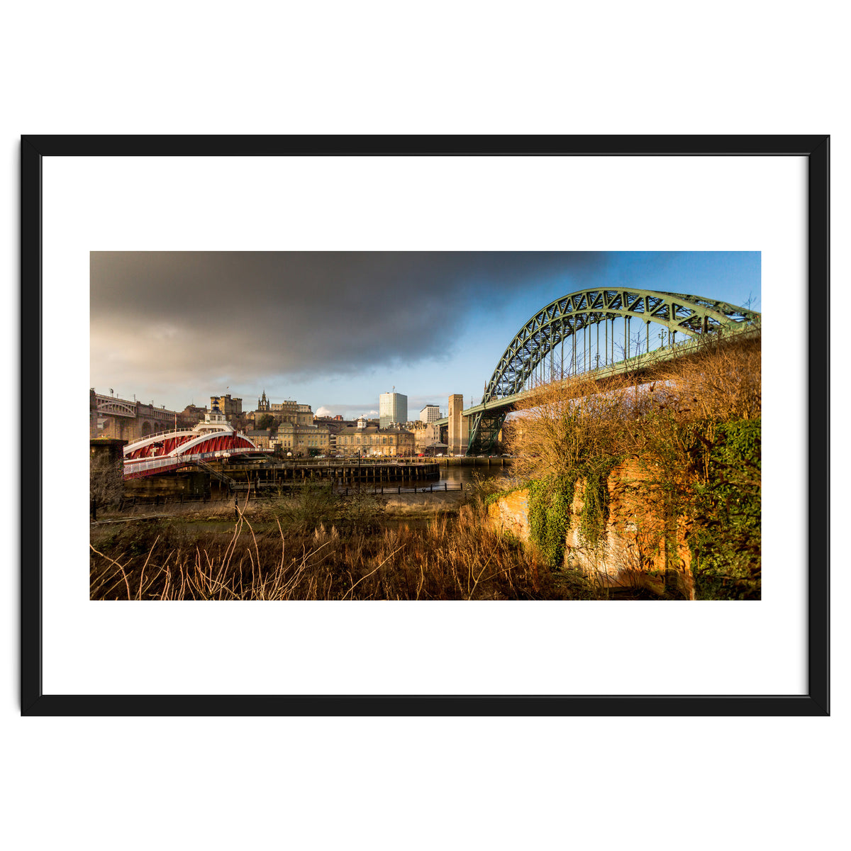 Newcastle tyne bridge sunset
