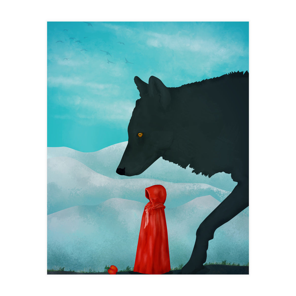 Red And Wolf (Print Only)