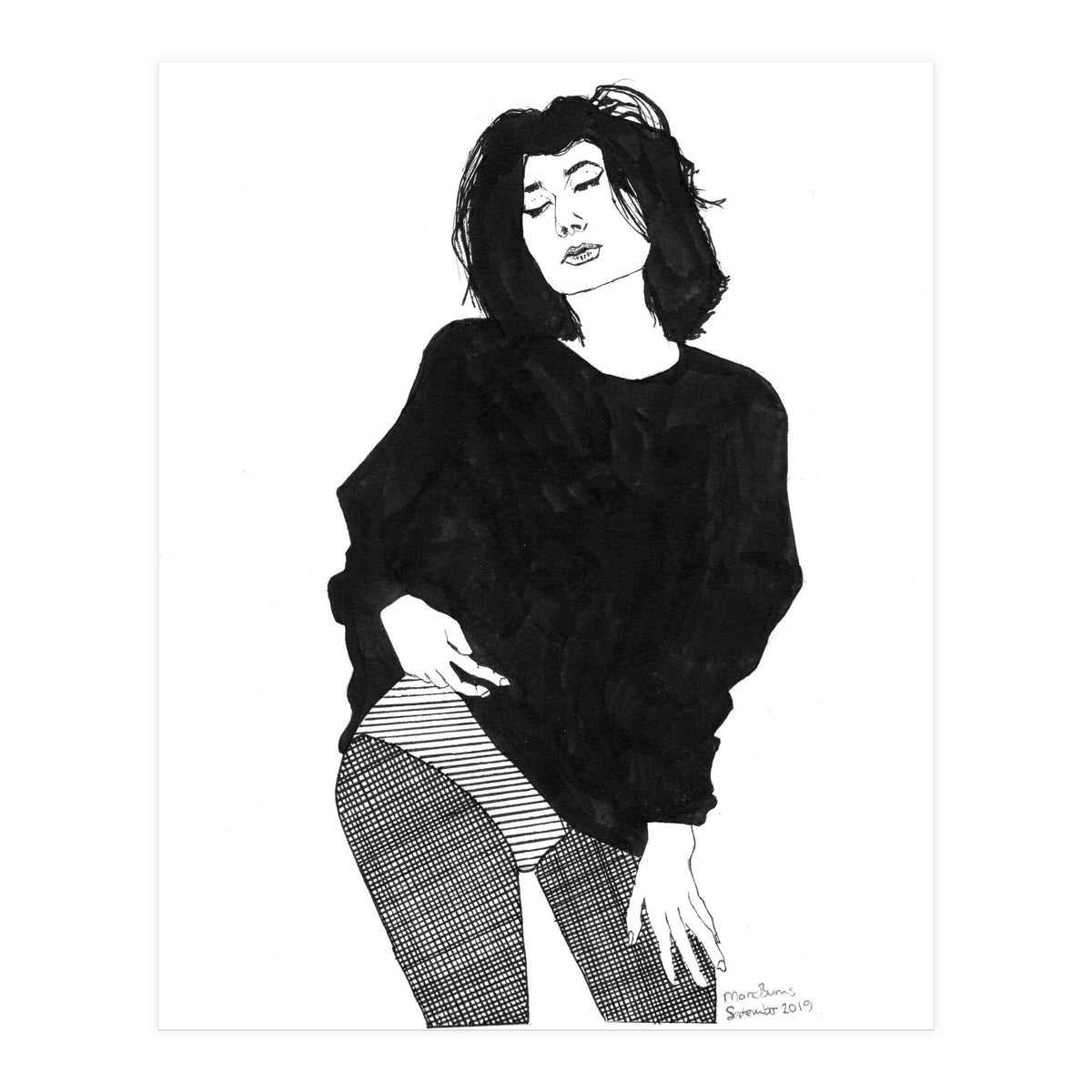 Untitled #44 - Woman in black (Print Only)