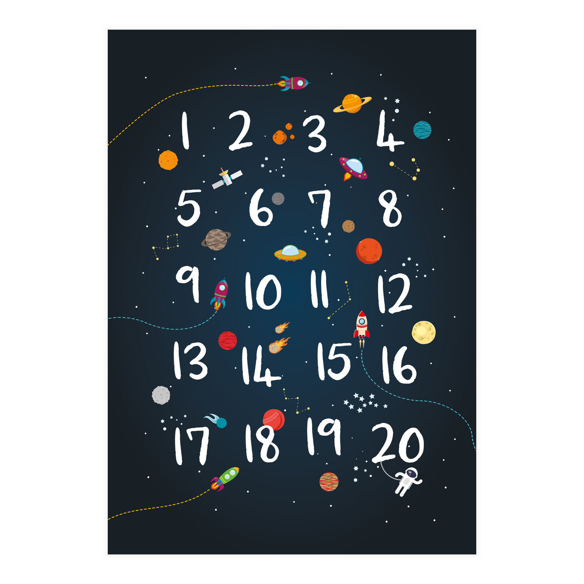 Space Numbers (Print Only)