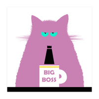 Big Boss Lilac Cat  (Print Only)