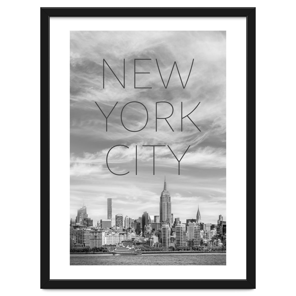 NYC Midtown Manhattan | Text & Skyline