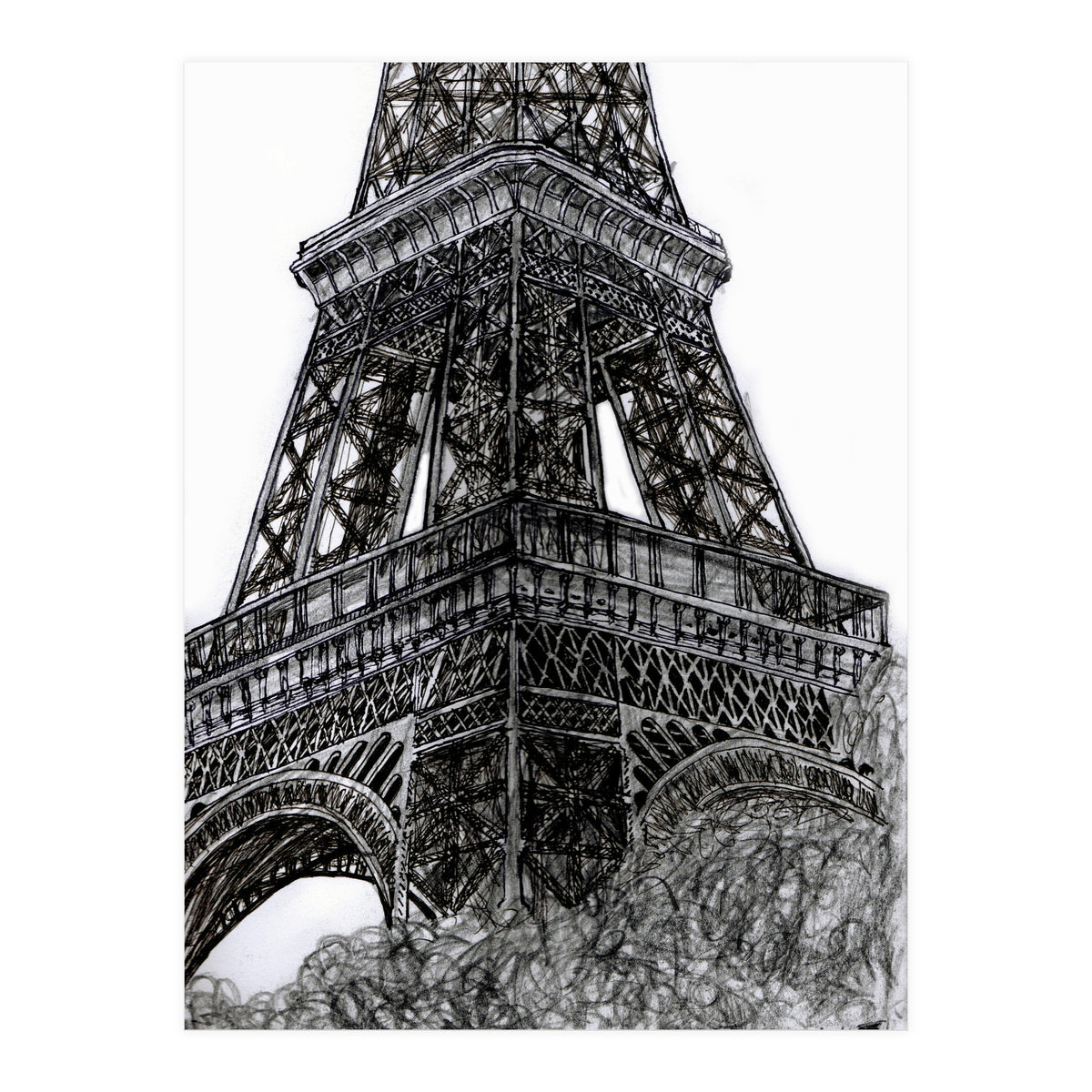 Arriving To The Eiffel (Print Only)