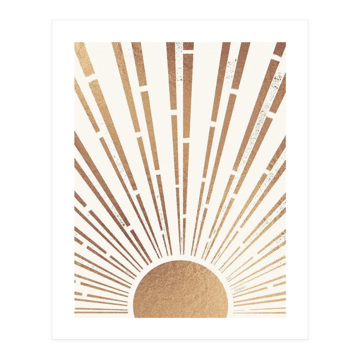 Sun Shines Inside You Gold (Print Only)