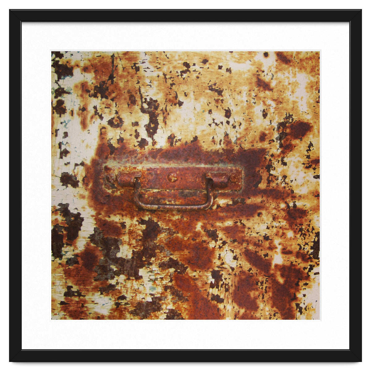 Rusty metal door