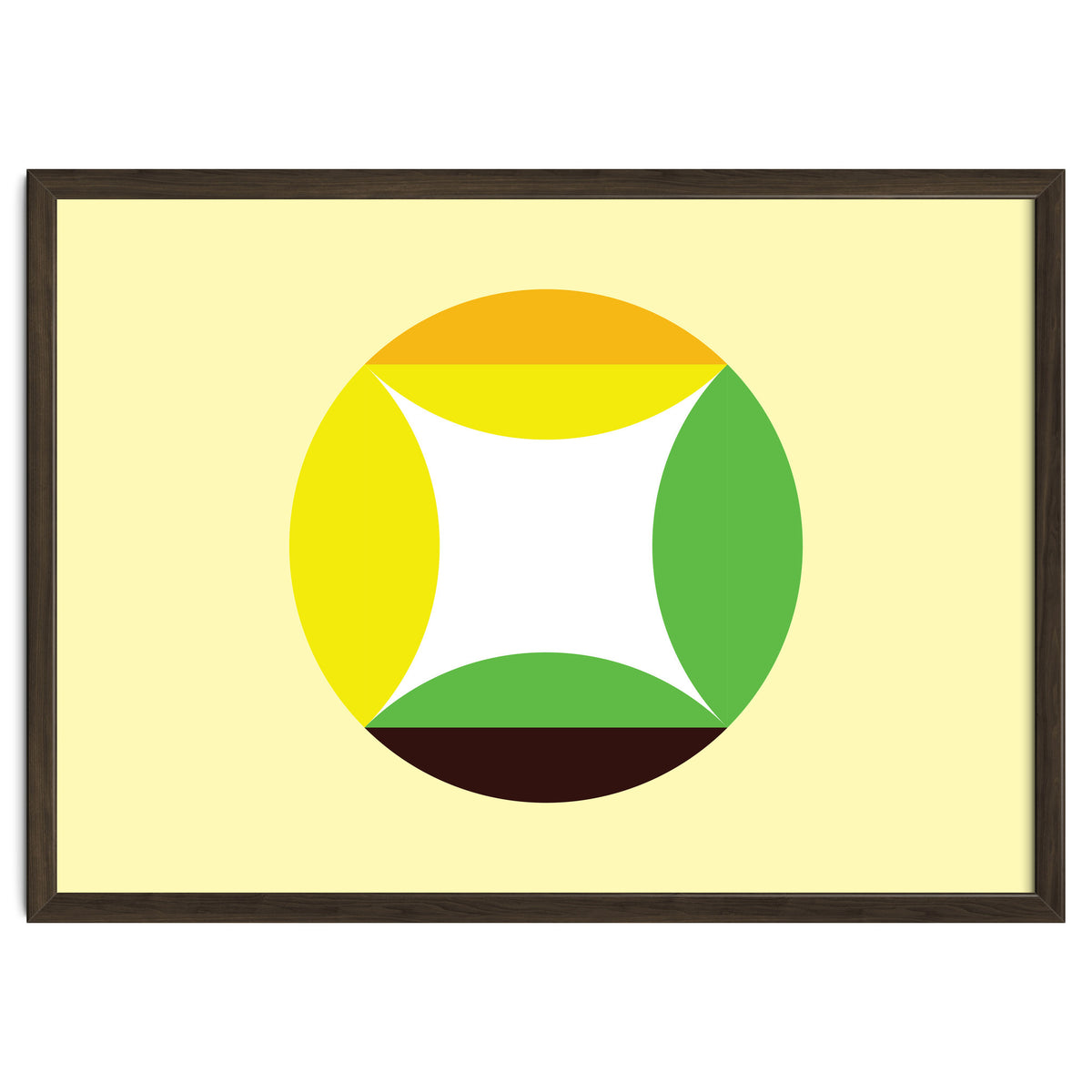 Geometric Shapes No. 21 - yellow, green & orange