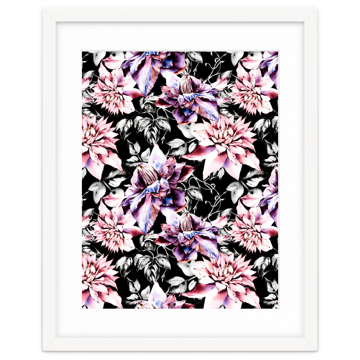 Pink bloom in the dark