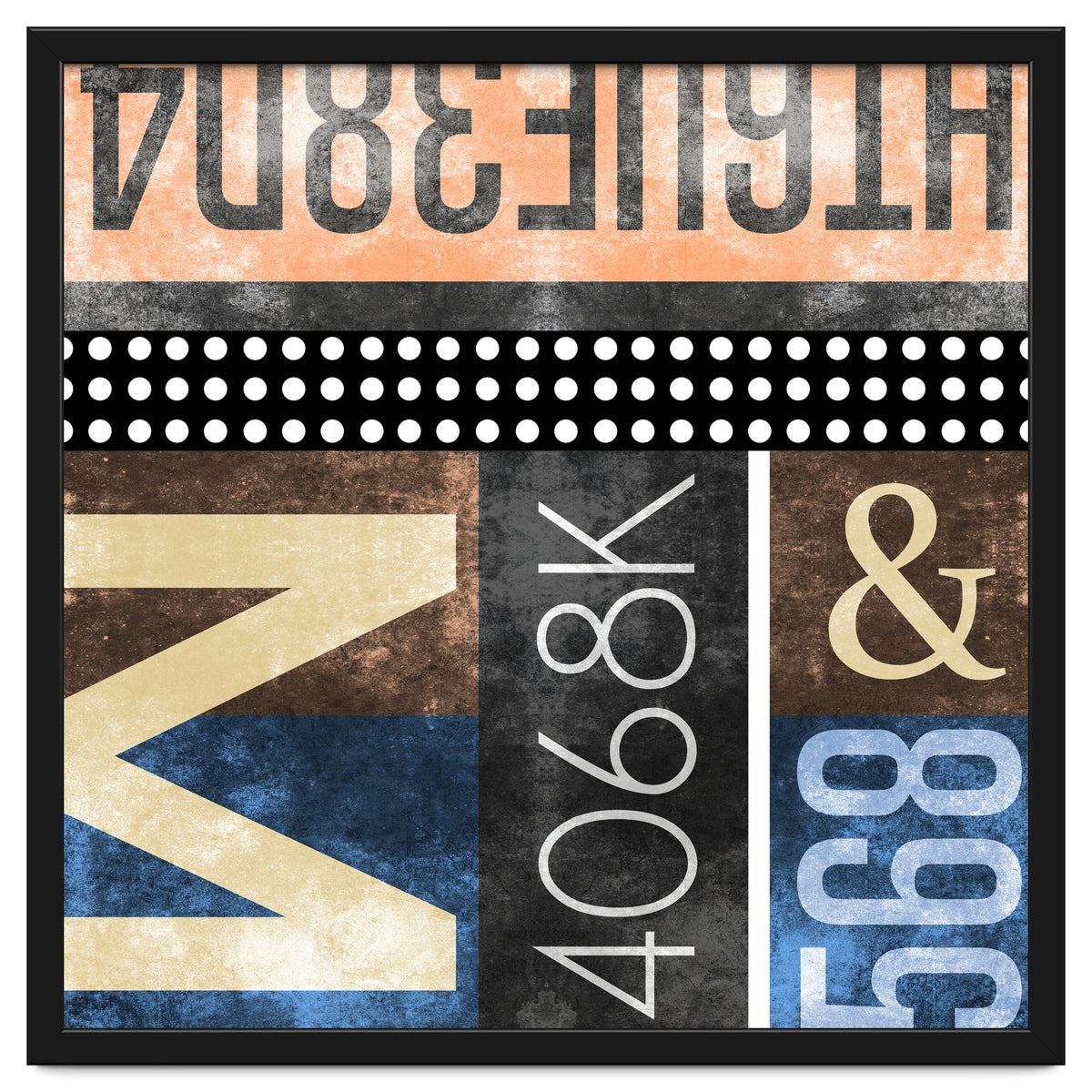 Typographic Industrial Abstract - M