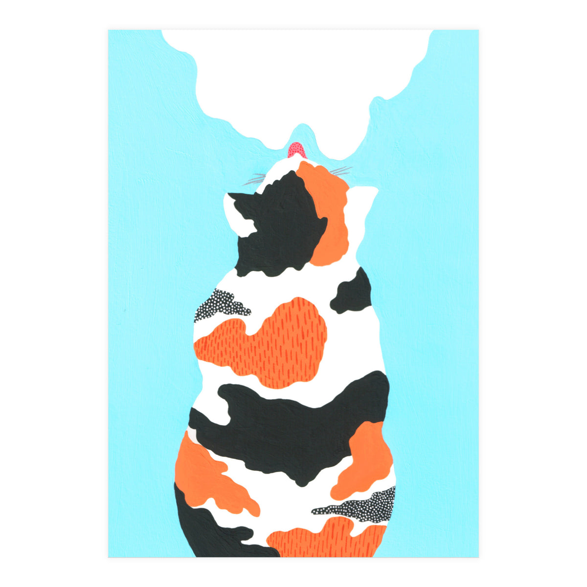 Tri Colored Calico Cat (Print Only)