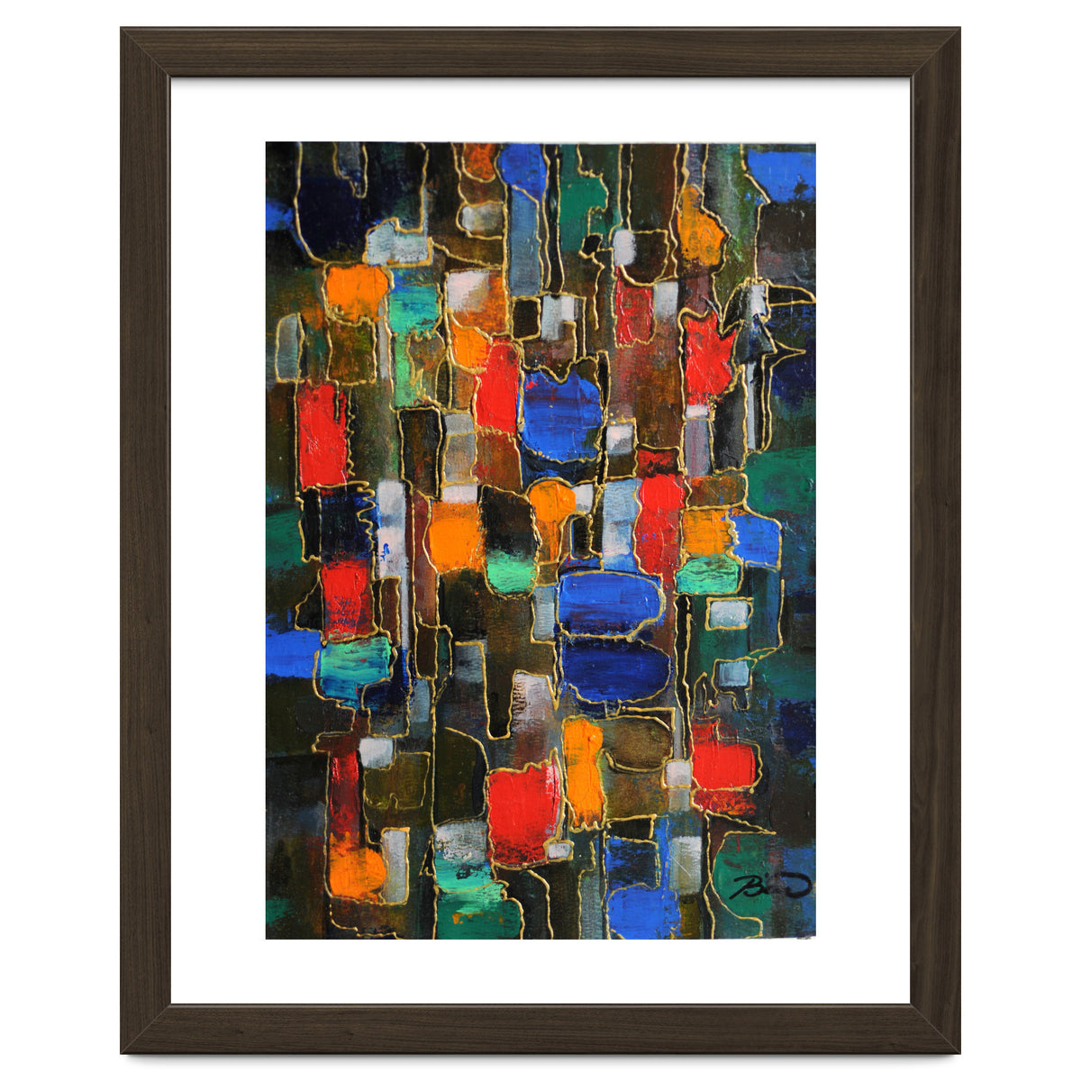 Abstract Brooklyn...38x28.cm. Acrylic