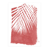 Palm Leaves On Red (Print Only) thumbnail