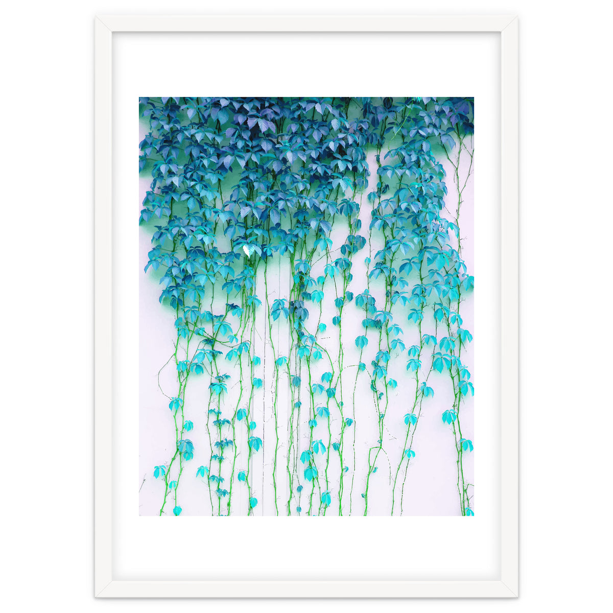 Average Absence, Botanical Minimal Nature Creepers Plants, Tropical Watercolor Bohemian Painting