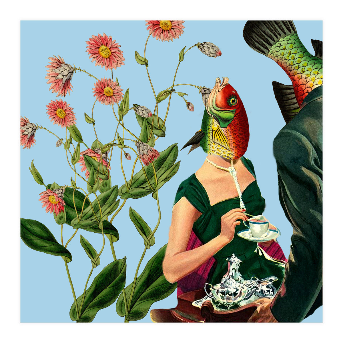 Fish Soul Mate Blue (Print Only)